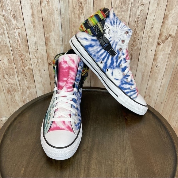 Converse CTAS Buckle Up Tie-Dye High Top Sneaker Size 10 Men